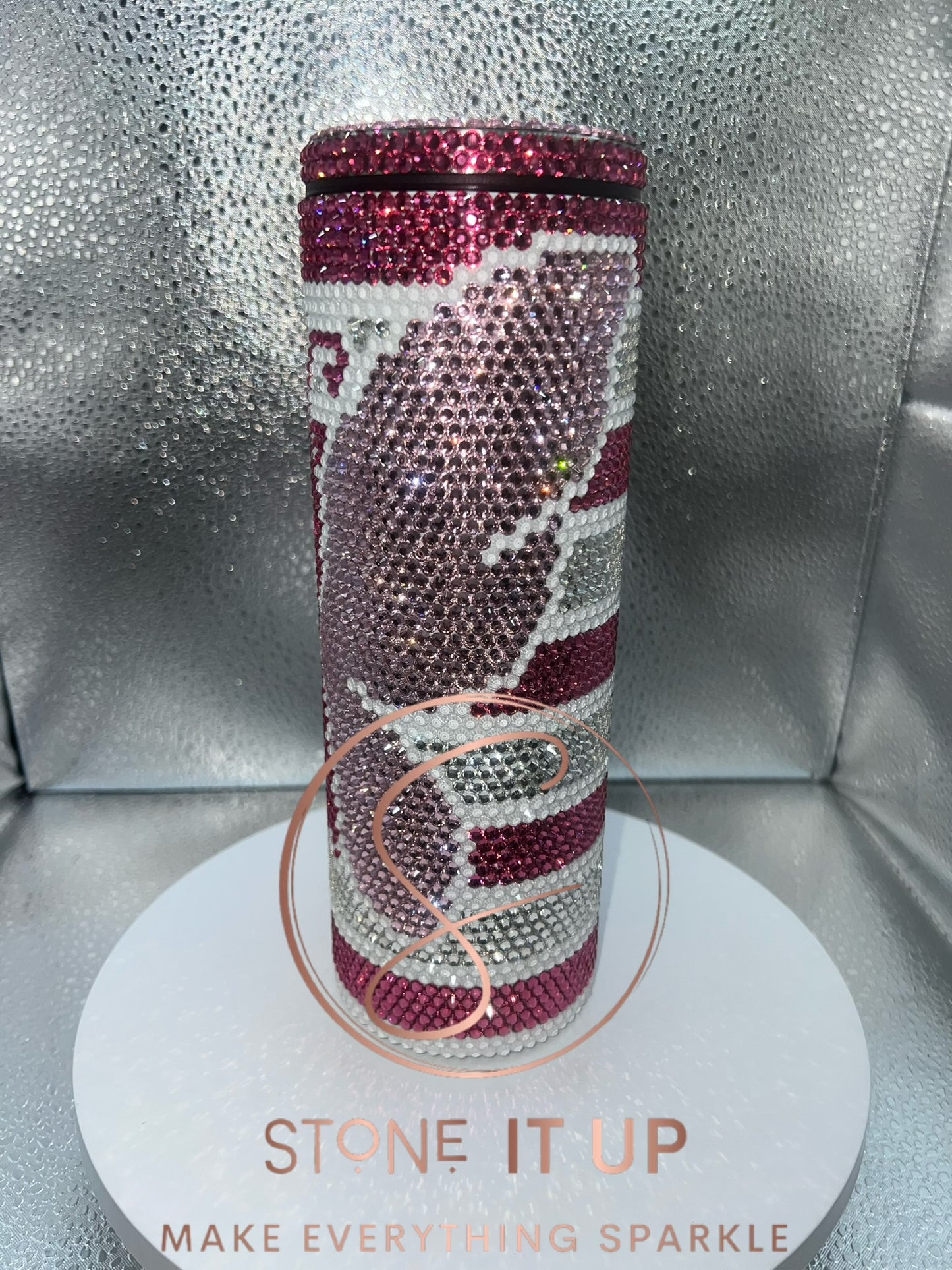 20oz Blinged Out Breast Cancer Butterfly Tumbler