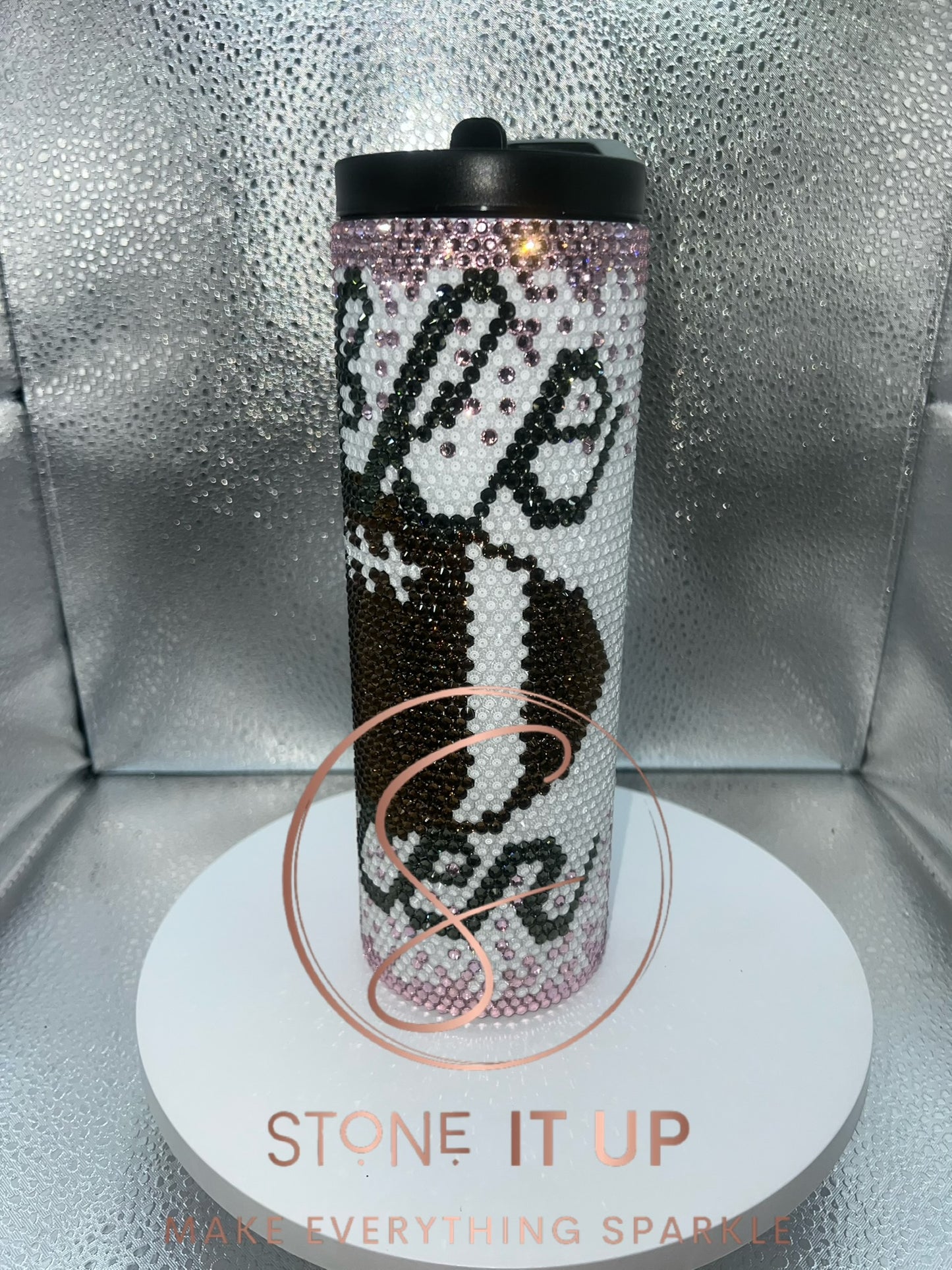 20oz Tackle Cancer Blinged Out Tumbler
