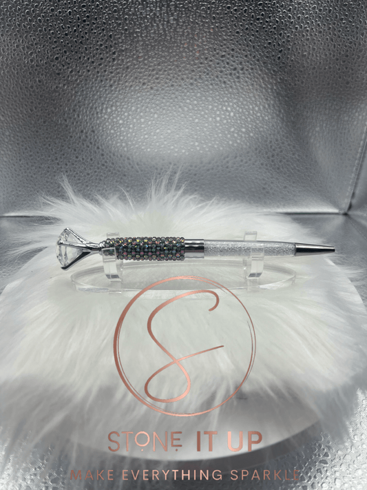 Green Volcano Diamond Top Blinged Out Pen