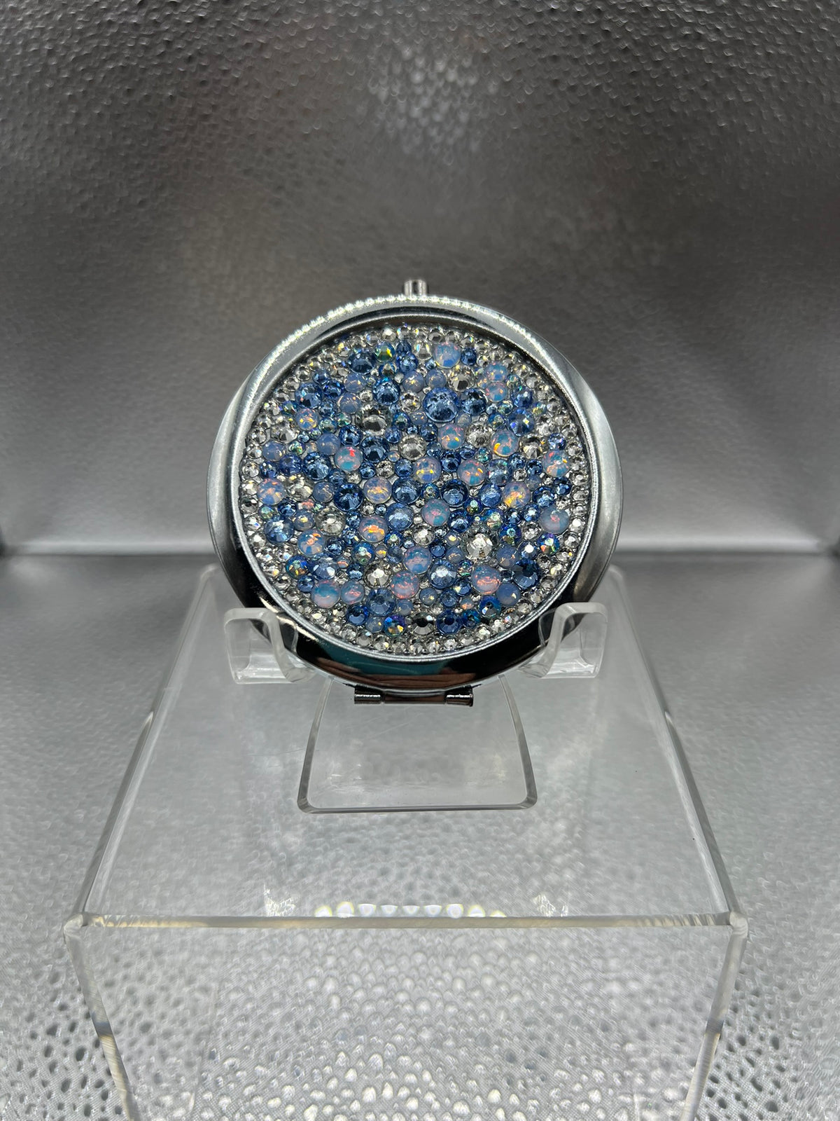 Bluejeans Brooklyn Blinged Out Round Shaped Compact Mirror
