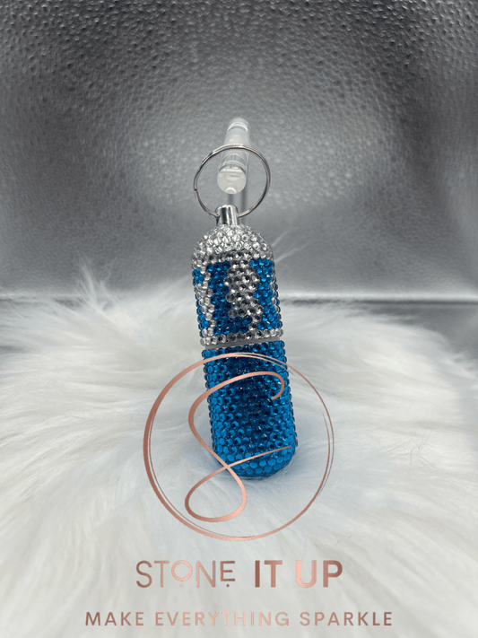 Go Lions! Blinged Out Chapstick  Holder Keychain