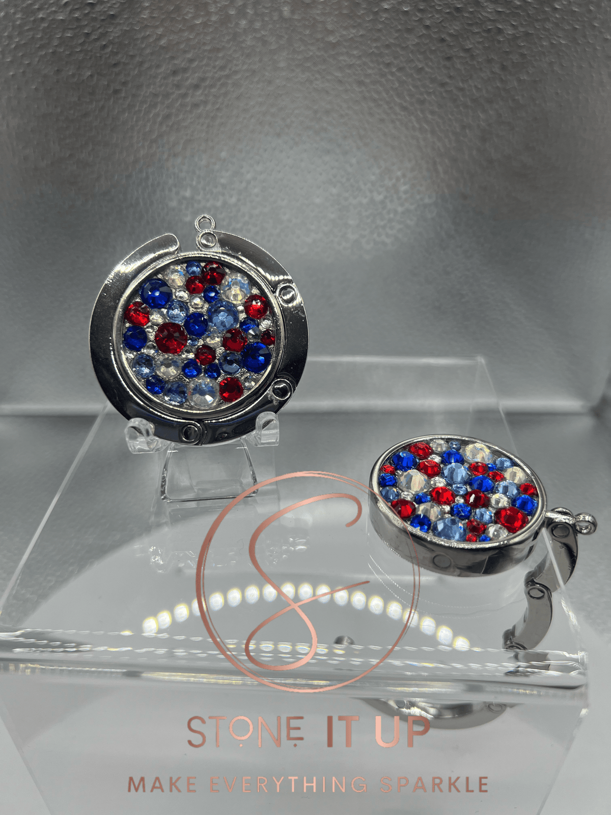 Freedom Glass Blinged Out Purse Hook