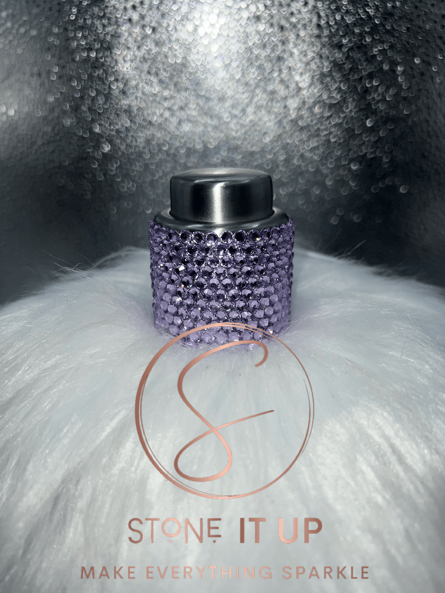 Light Purple Wine Bottle Topper