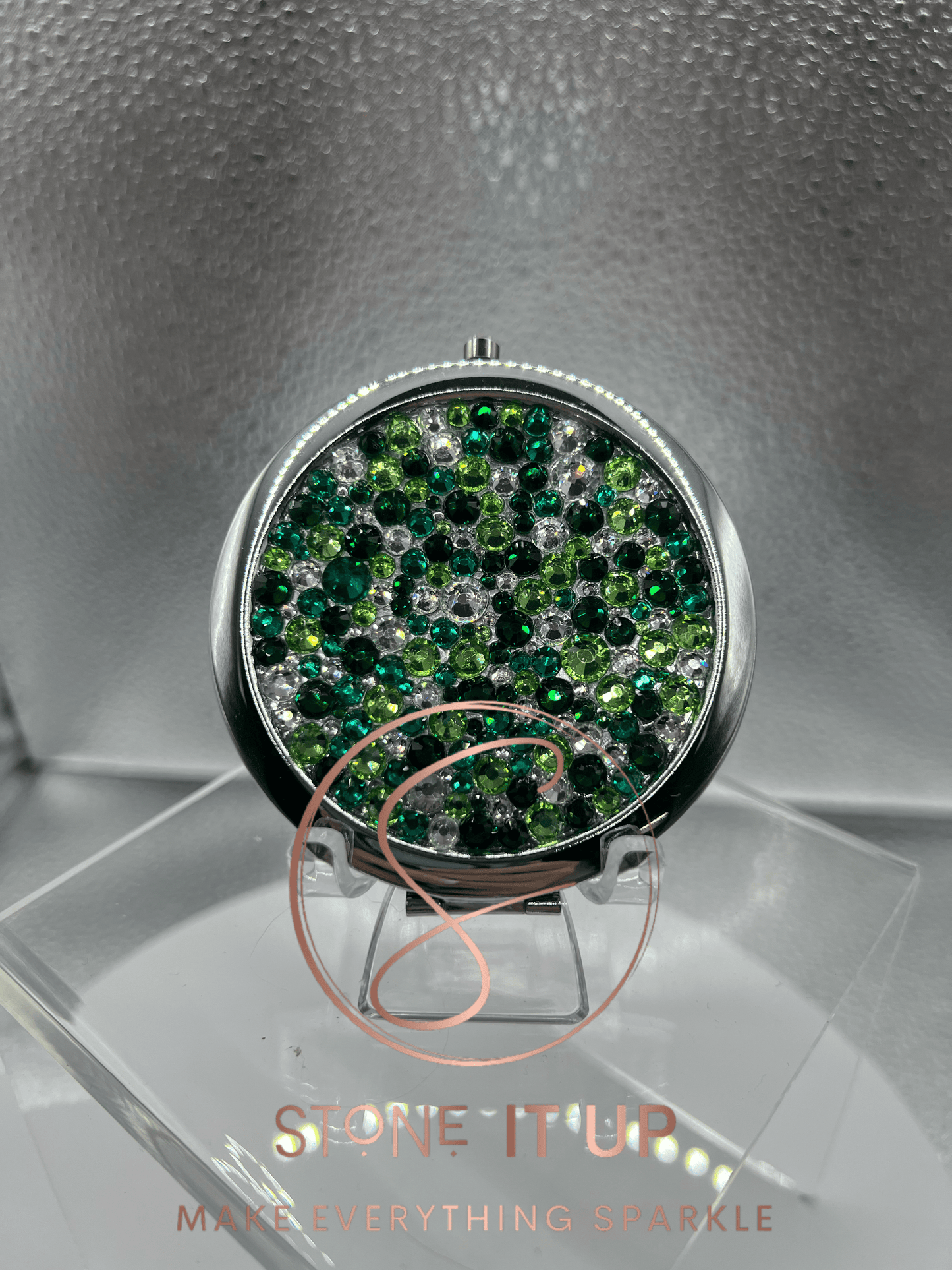 Keeping Up with Kelly Blinged Out Round Shaped Compact Mirror