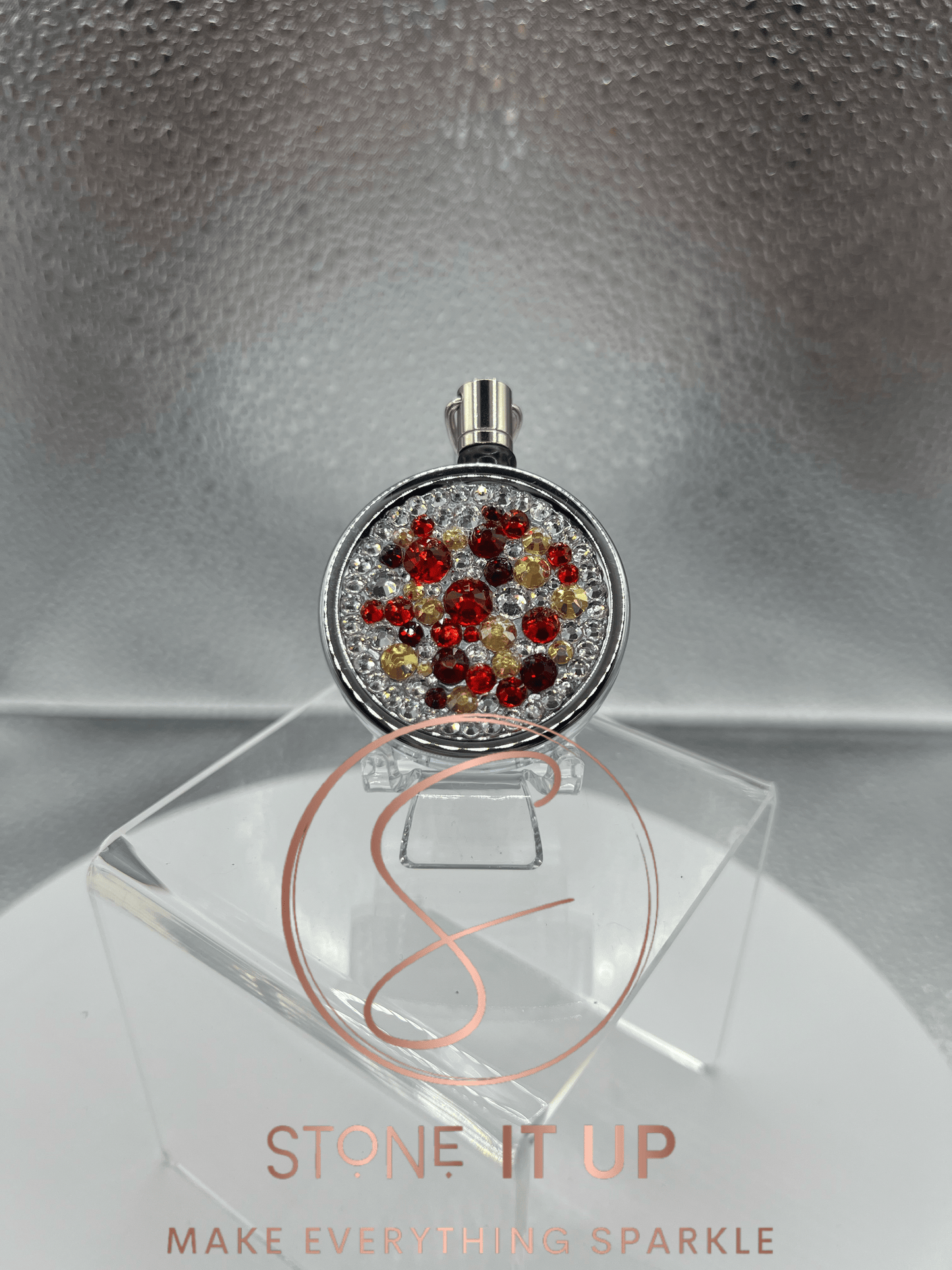 Hot Apple Cider Blinged Out Heavy Duty ID Badge Reel