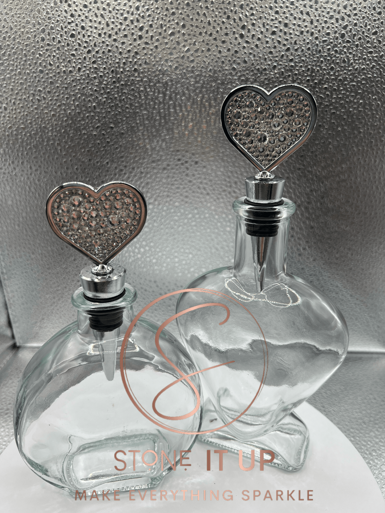 Heart Bling Mix Bottle Stoppers