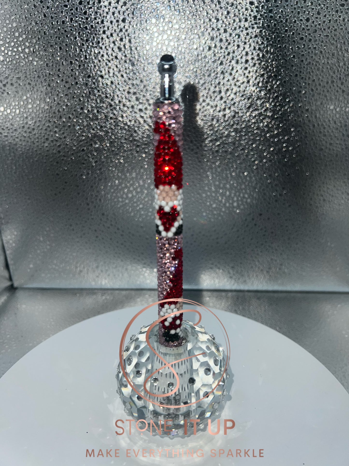 Valentine Love Gnomes Blinged Out Pen