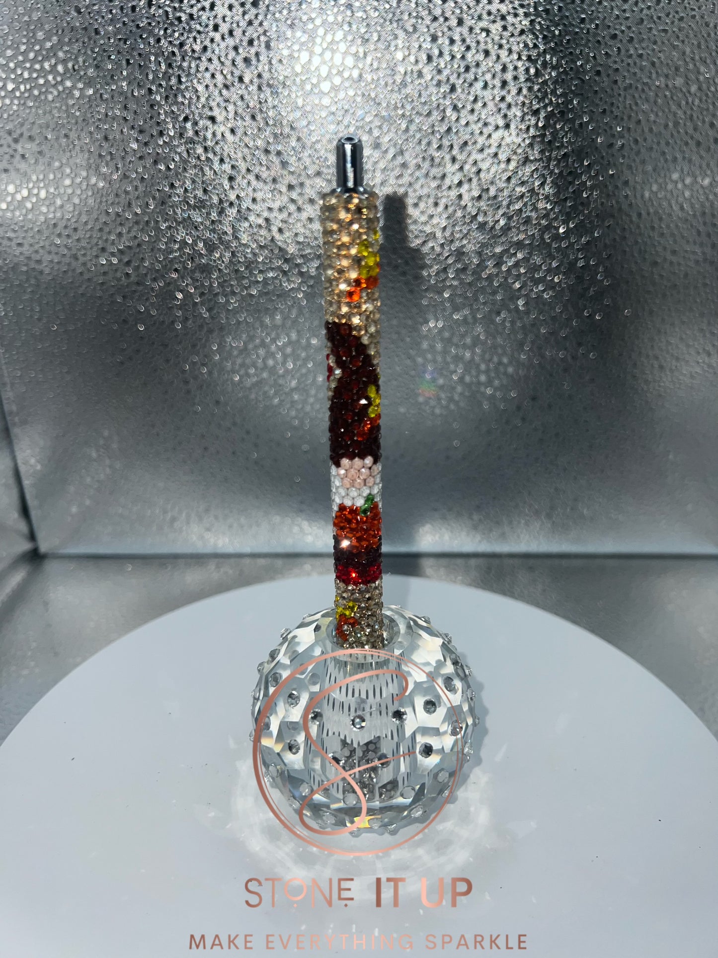 Fall Harvest Gnome Blinged Out Pen