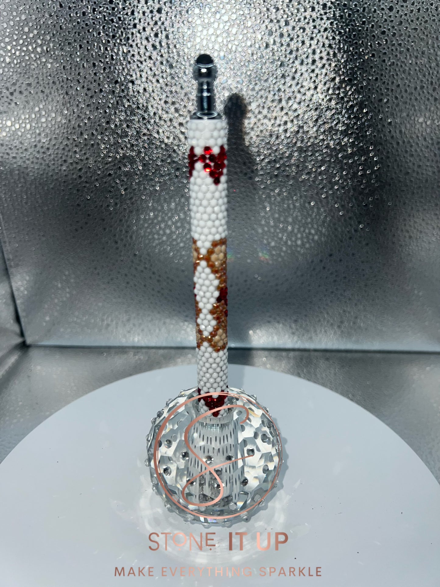 Valentine Teddy Bear Blinged Out Pen