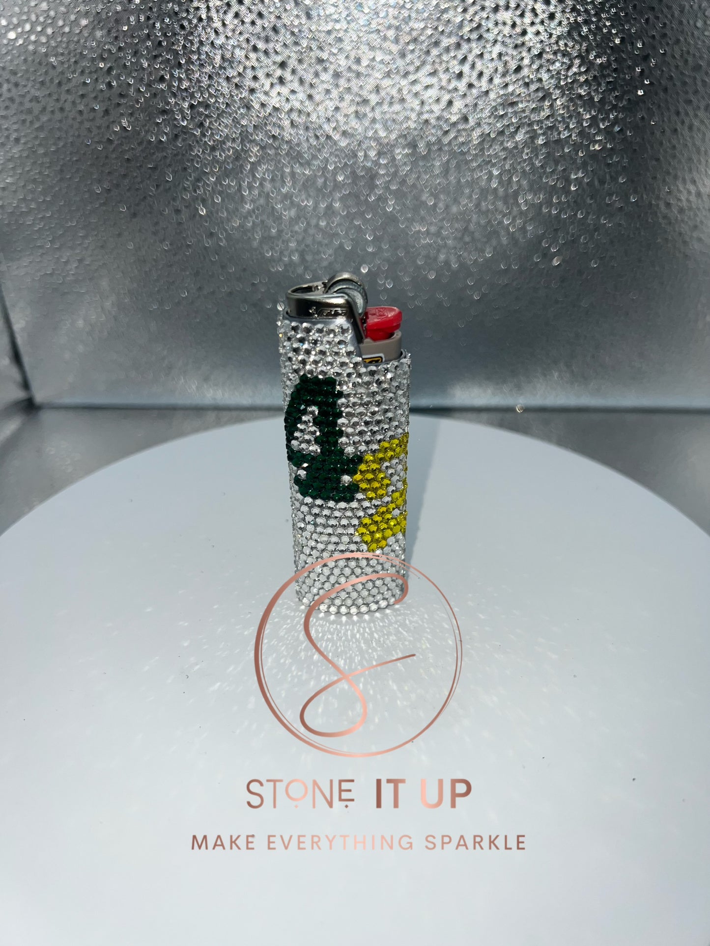 420 Blinged Lighter Sleeve