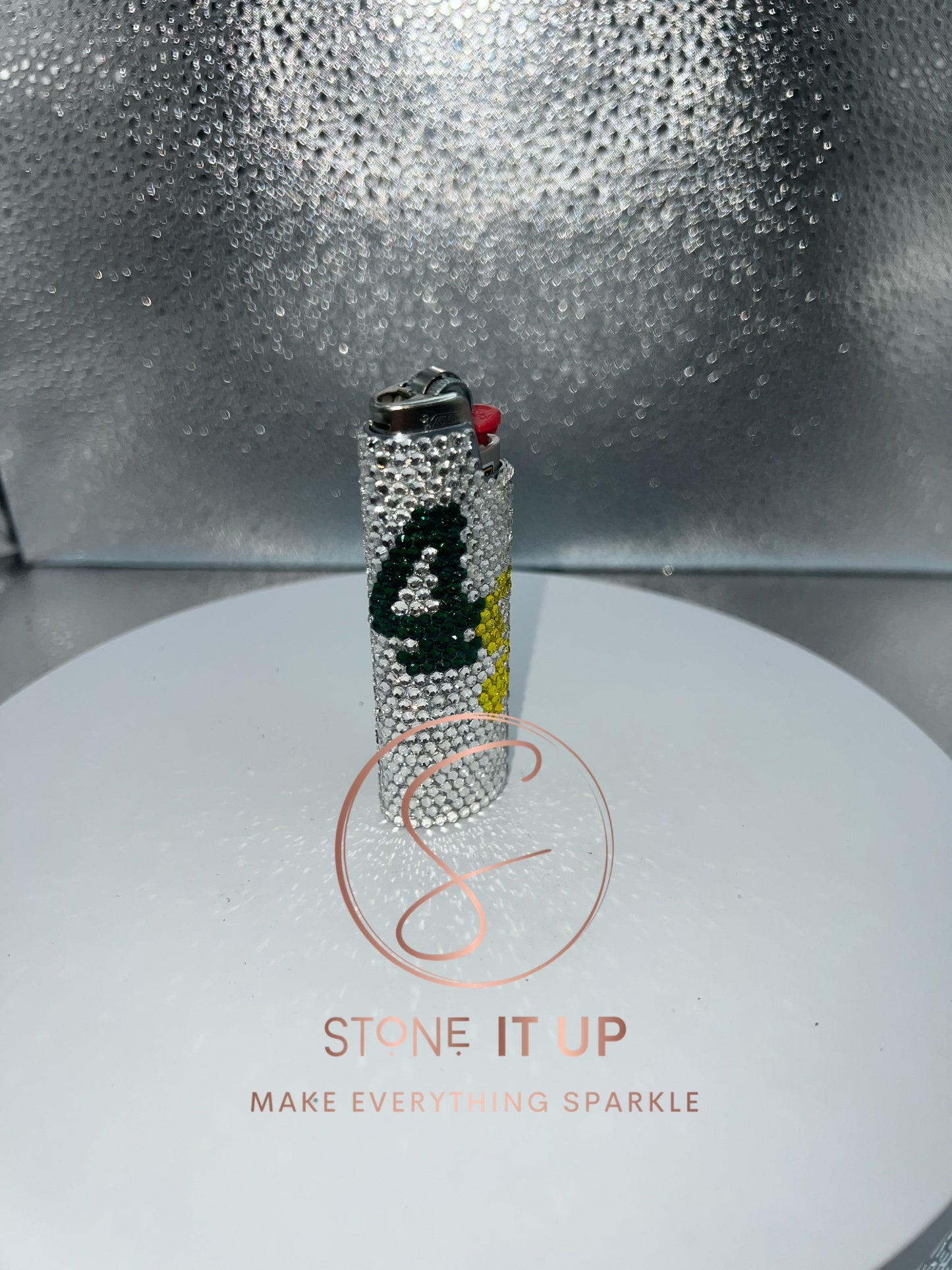420 Blinged Lighter Sleeve
