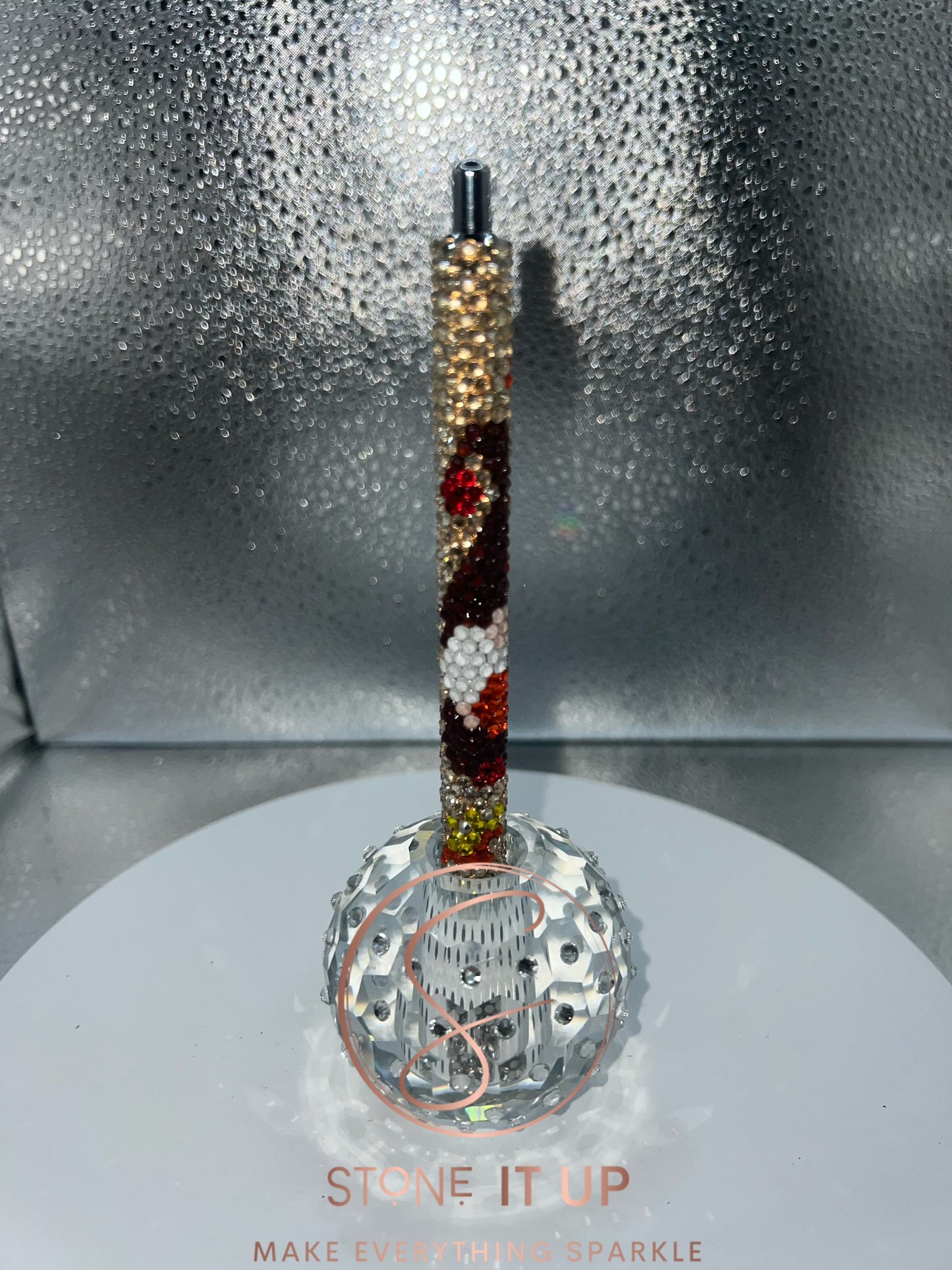 Fall Harvest Gnome Blinged Out Pen