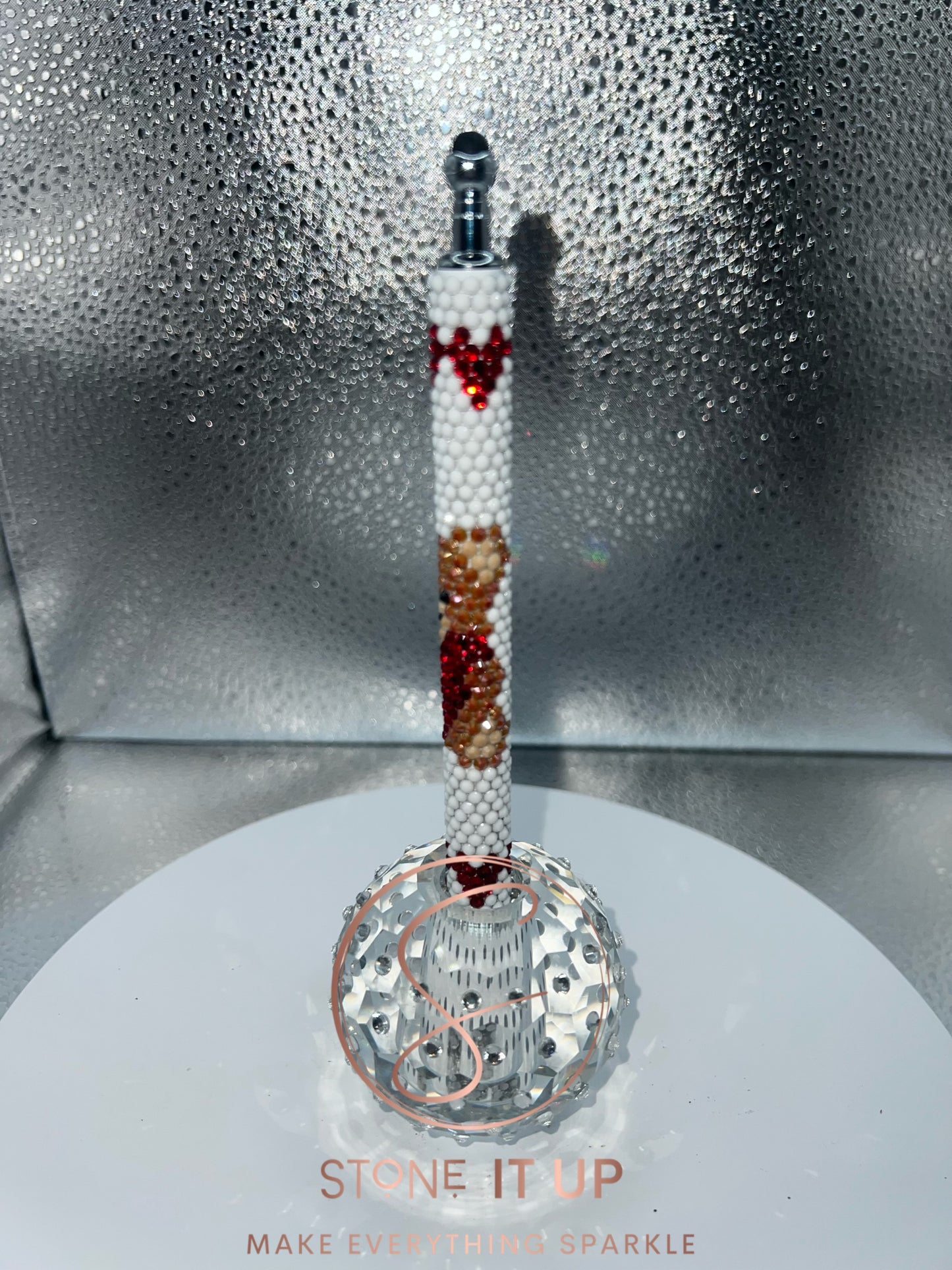 Valentine Teddy Bear Blinged Out Pen
