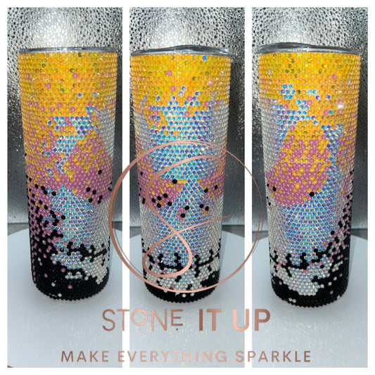 20oz Pumpkin Face Jack Ombre Tumbler (Glows in the Dark)