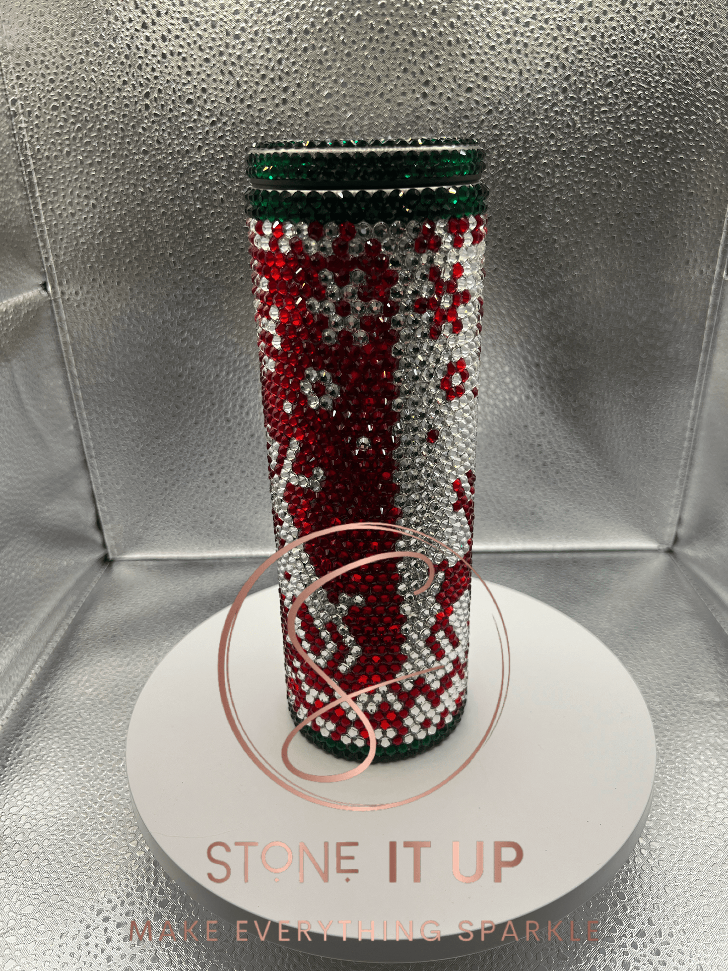 20oz Naughty Reindeer Blinged Out Tumbler