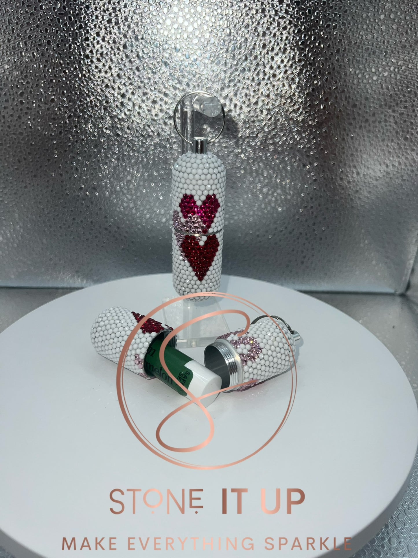 Valentine Hearts XO Chapstick Holder
