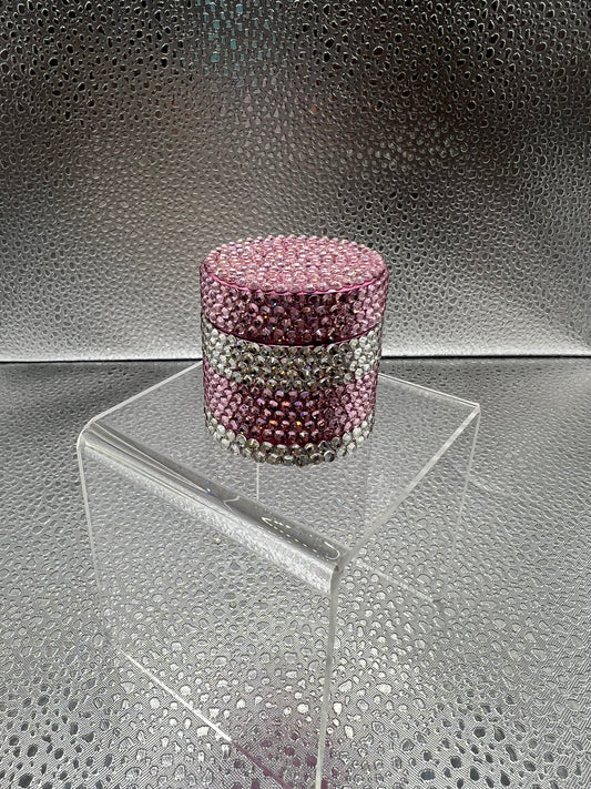 Light Pink & Clear Crystal Spice Grinder
