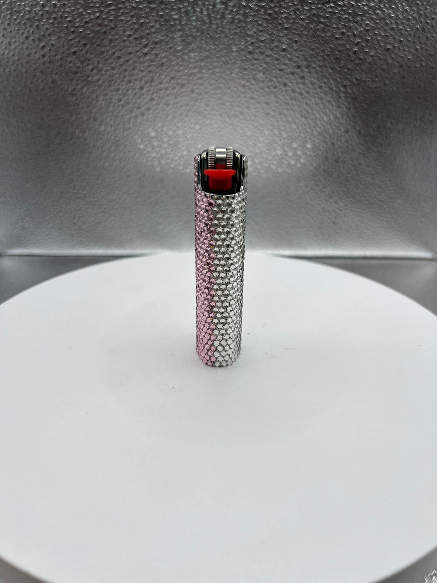 Clear Crystal / Light Pink Lighter Sleeve