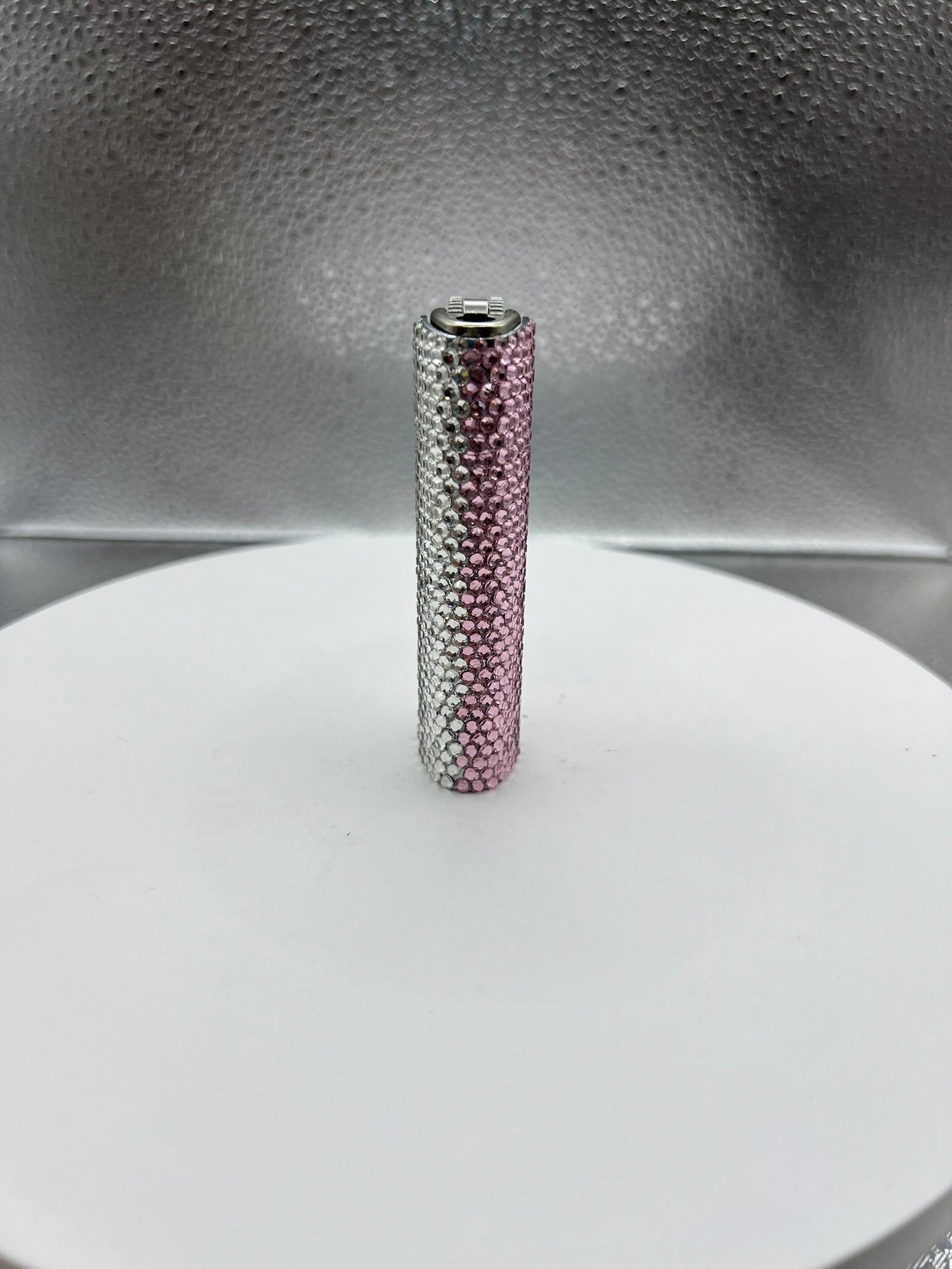 Clear Crystal / Light Pink Lighter Sleeve