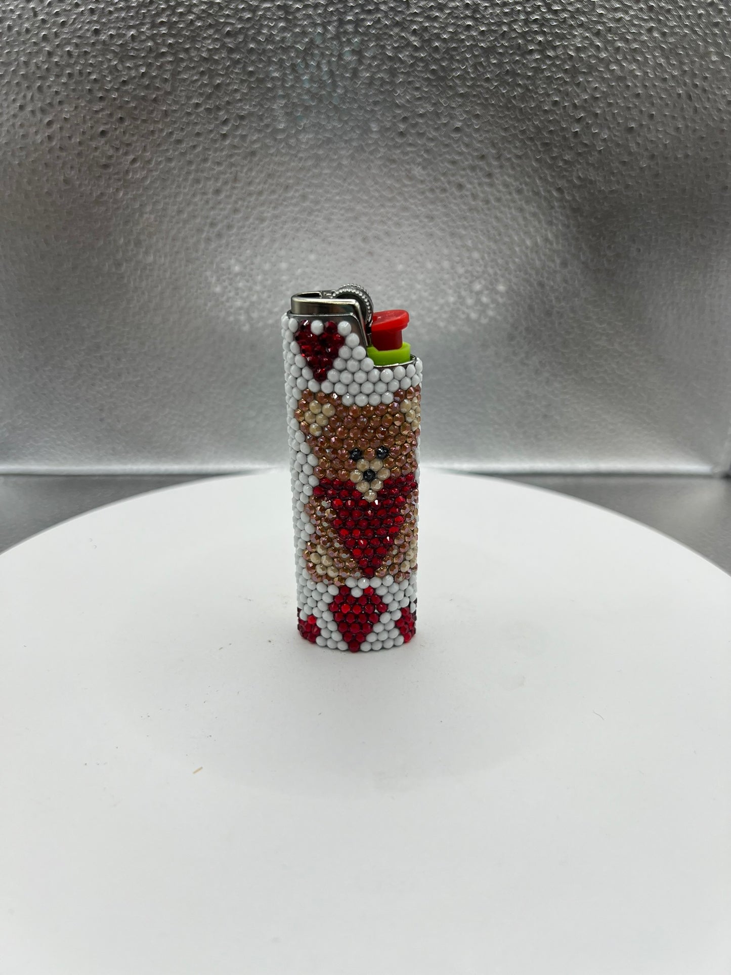 Teddy Bear Heart Lighter Sleeve