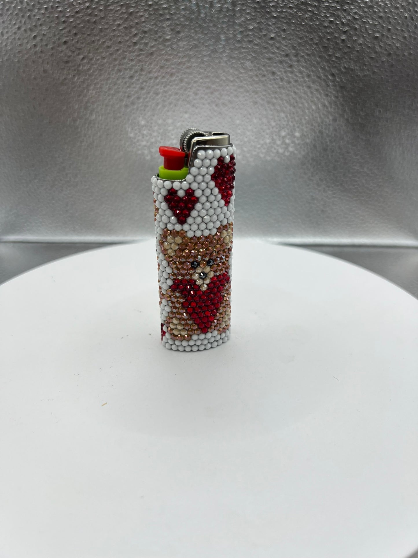 Teddy Bear Heart Lighter Sleeve