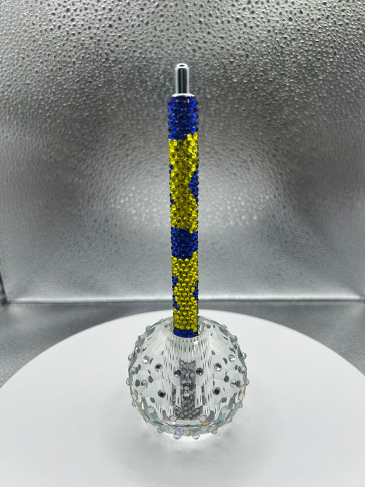 Michigan Rhinestone Gel Pen