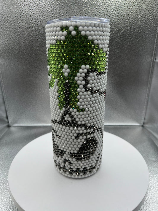 20oz Blinged Out Green Monster with Ornament