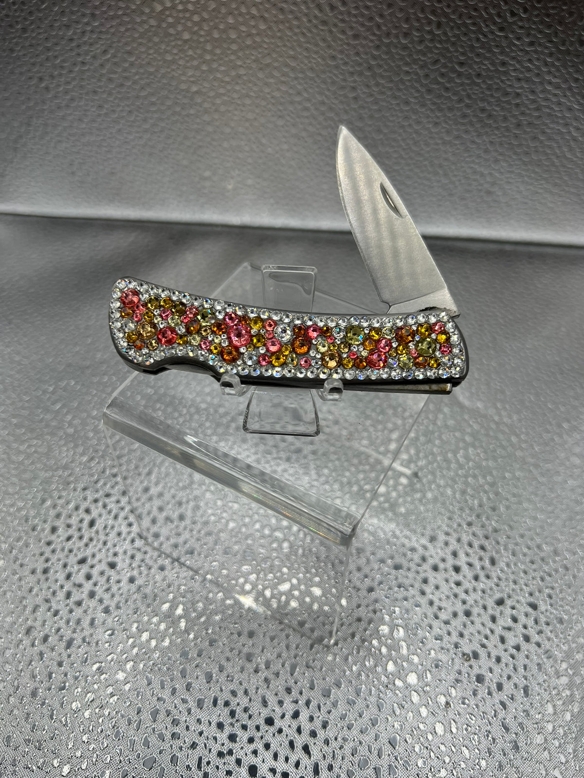 Cuddling Up with Caitlyn Blinged Out Pocket Knife