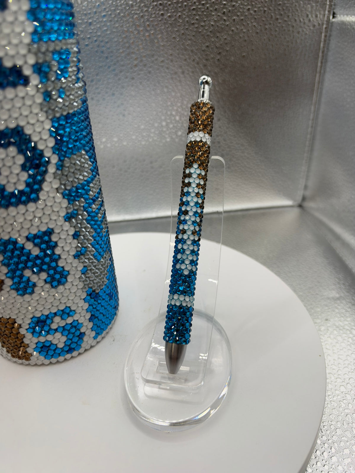 20oz Lions Football Team Blinged Out Tumbler