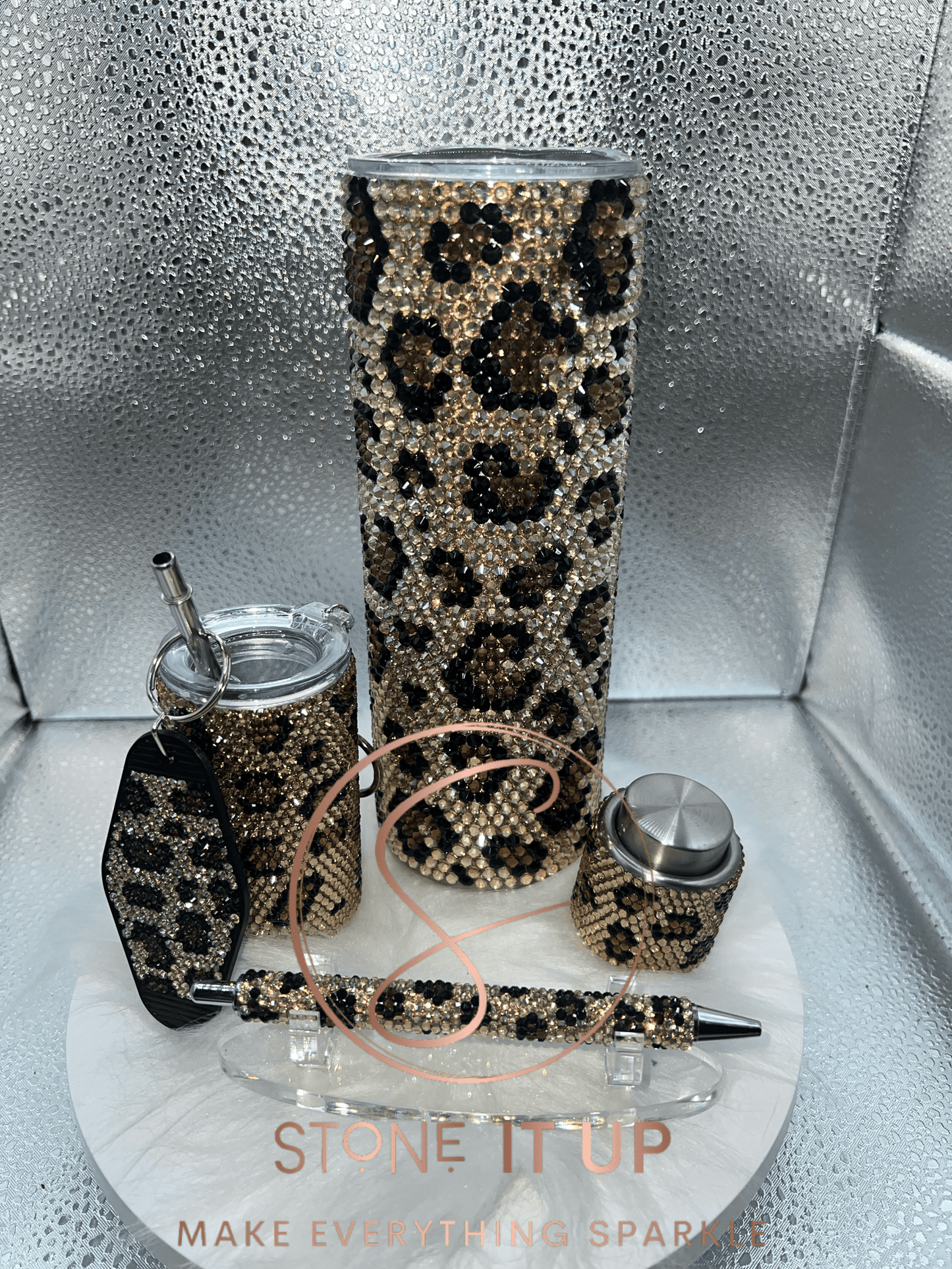 Ultimate Leopard Print Tumblers with Extras Gift Set!