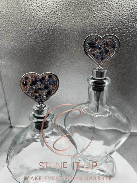 Blinged out Boho Dreams Heart Wine Bottle Stopper